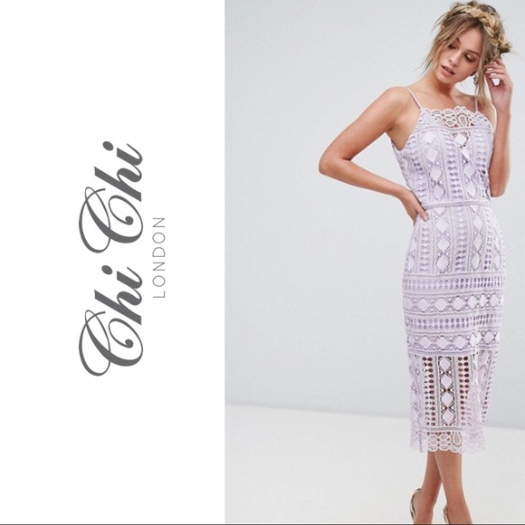 ASOS Dresses & Skirts - NEW Chi Chi London Arsha Midi Crochet Dress